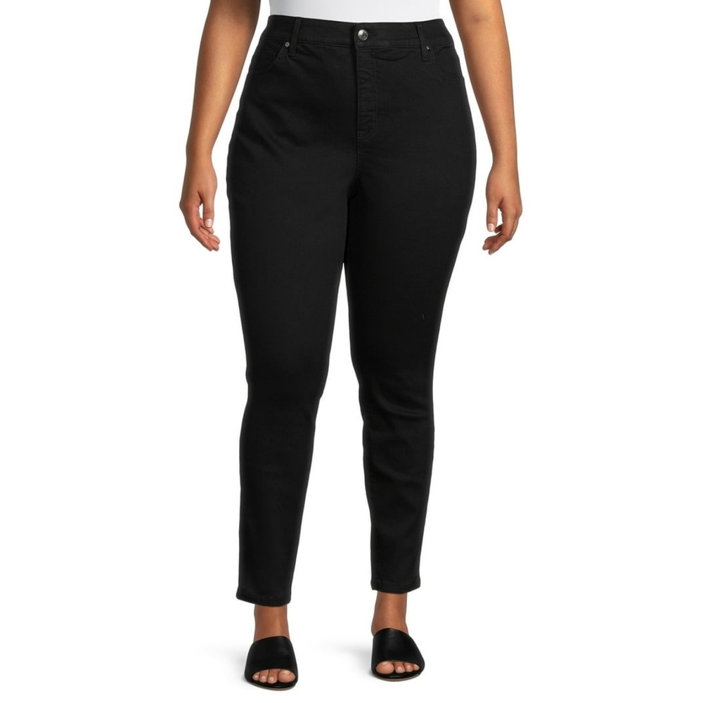 🆕️Terra & Sky Petite High Rise Skinny Jeans — 18W, Black Rinse